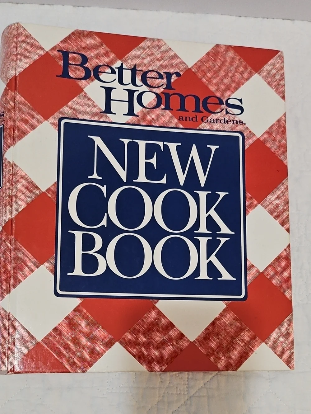Better Homes And Gardens New Cook Book – Red and Navy Plaid Cover